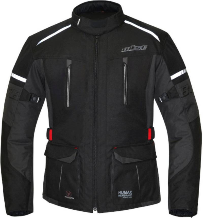 Büse Motorradjacke BÜSE Rider wasserdichte Kinder Motorrad Textiljacke Ellenbogenprotektoren enthalten,herausnehmbares Innenfutter,Schul von Büse