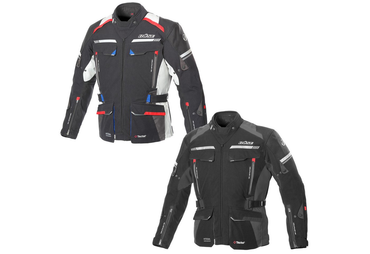 Büse Motorradjacke Büse Highland II Textiljacke schwarz 56 Textiljacke Männer wasserdicht atmungsaktiv Belüftung mit Protektoren von Büse