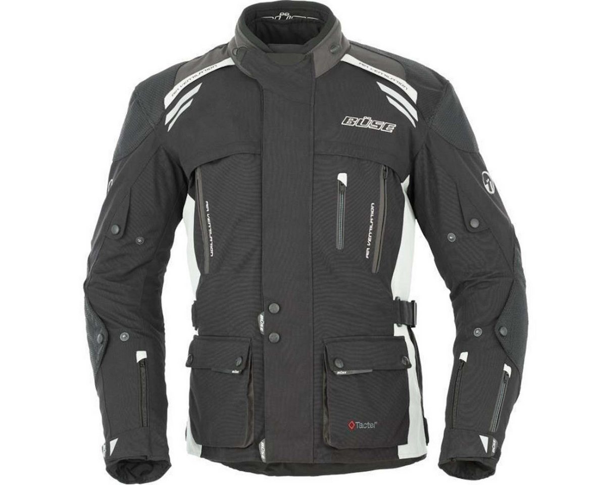 Büse Motorradjacke Büse Highland Textiljacke schwarz / grau Herren atmungsaktiv von Büse