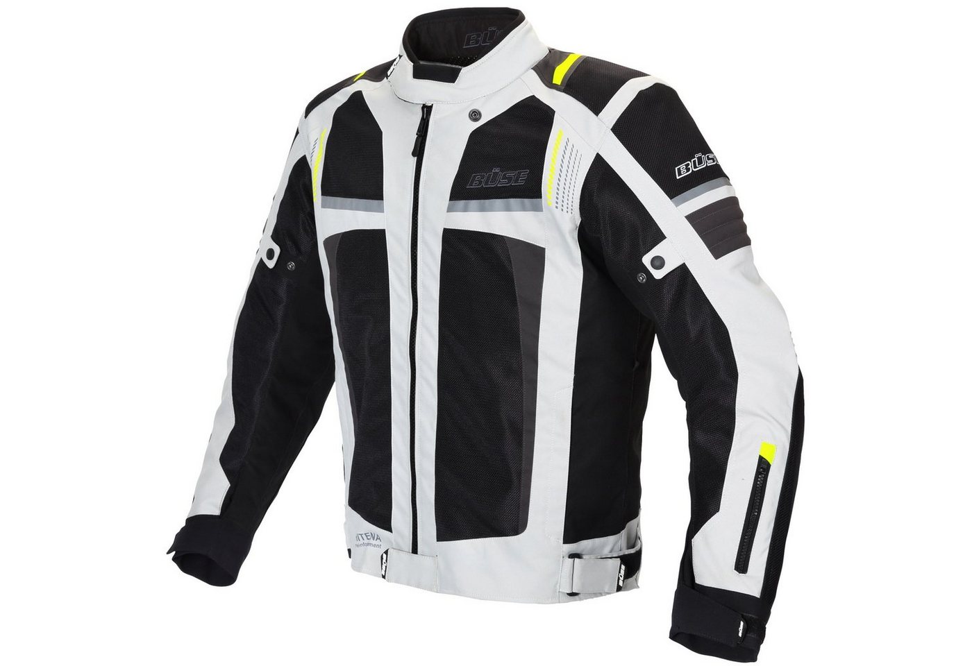 Büse Motorradjacke Büse Livorno Meshjacke hellgrau Herren XL von Büse