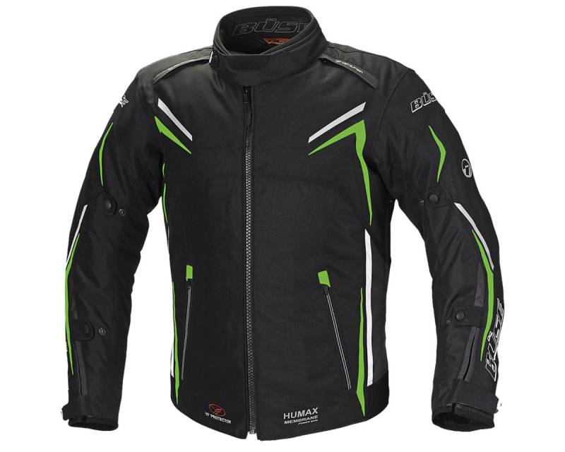 Büse Motorradjacke Büse Mugello Textiljacke schwarz / neongrün Herren S von Büse