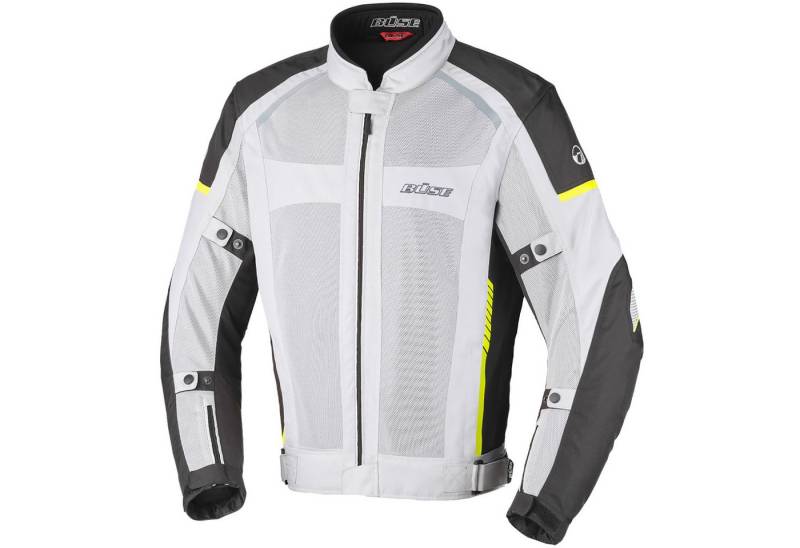 Büse Motorradjacke Büse Santerno Textiljacke hellgrau Herren atmungsaktiv von Büse