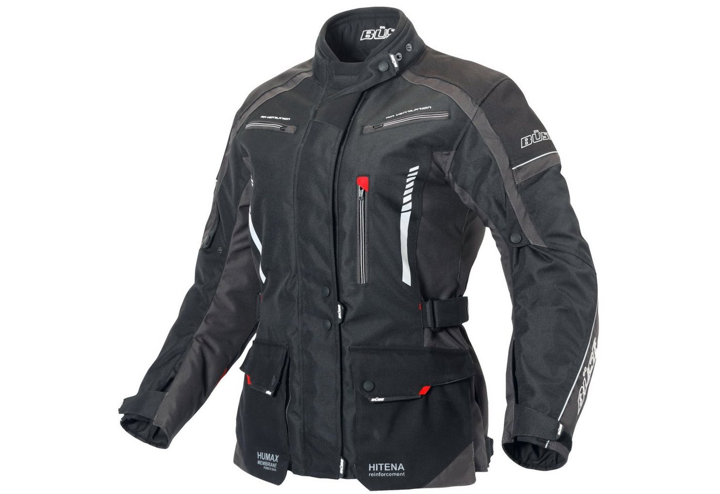 Büse Motorradjacke Büse Torino II Textiljacke schwarz / anthrazit Damen 50 von Büse