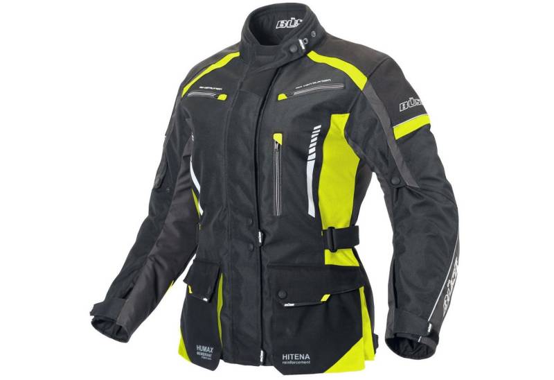 Büse Motorradjacke Büse Torino II Textiljacke schwarz / neongelb Damen 38 von Büse