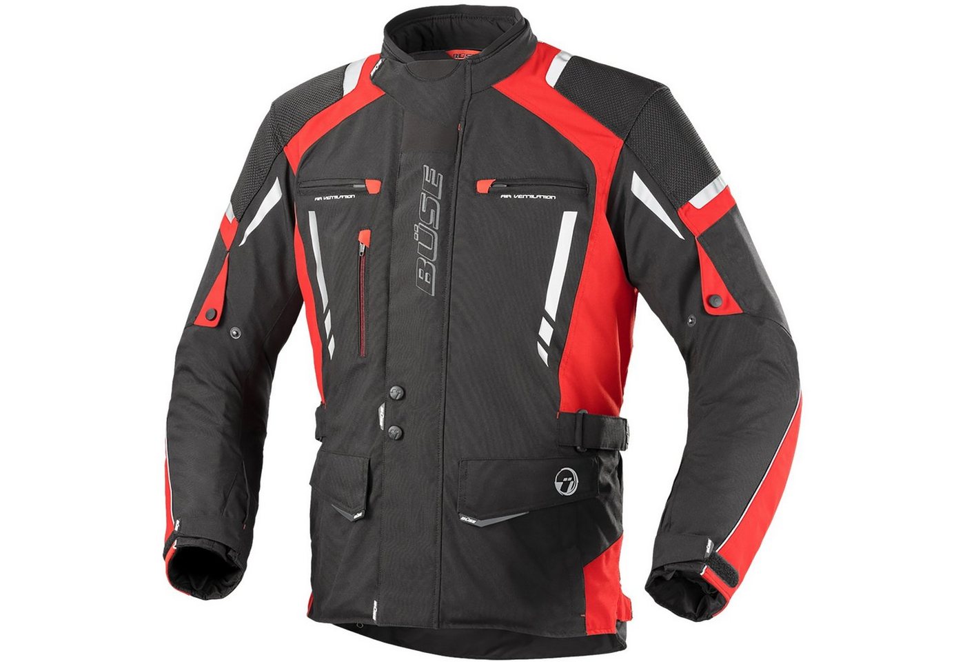 Büse Motorradjacke Büse Torino Pro Herren Jacke schwarz / rot S von Büse