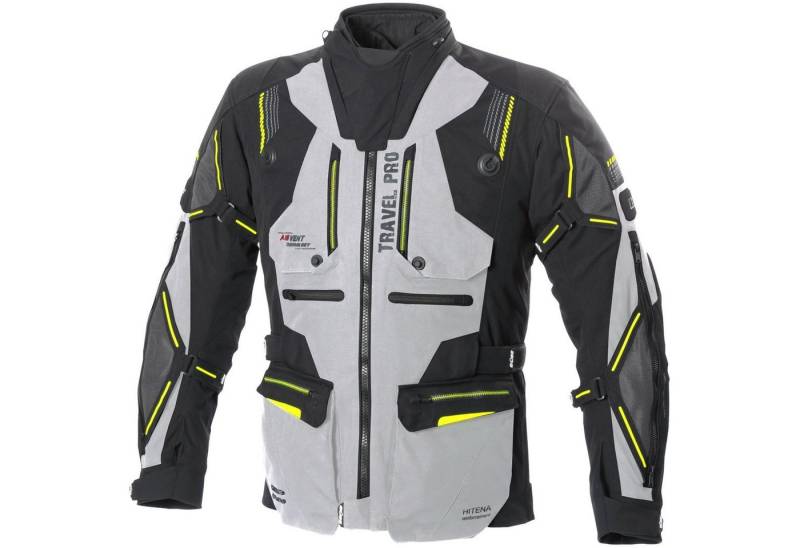 Büse Motorradjacke Büse Travel Pro Textiljacke schwarz / hellgrau Herren 56 atmungsaktiv von Büse