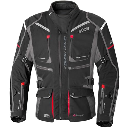 Büse Open Road II wasserdichte Textiljacke Motorradjacke schwarz Herren 106 lang von Büse