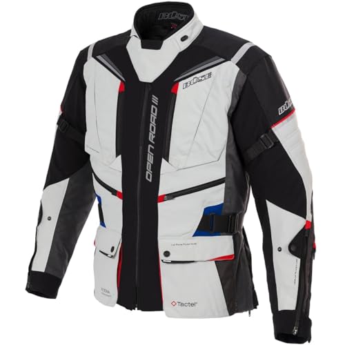 Büse Open Road III Motorradjacke Textil Herren Hellgrau 56 von Büse