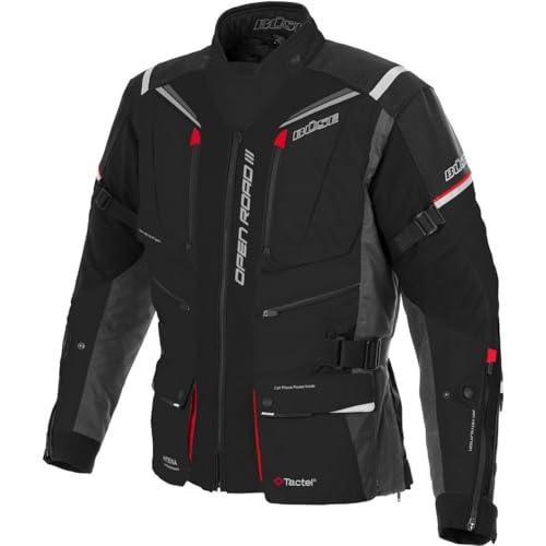 Büse Open Road III Motorradjacke Textil Herren Schwarz 60 von Büse