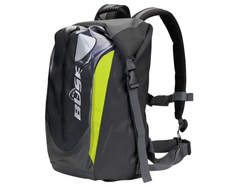 Büse Reisetasche Büse Rucksack wasserdicht 30 Liter schwarz / neon (Packung) von Büse