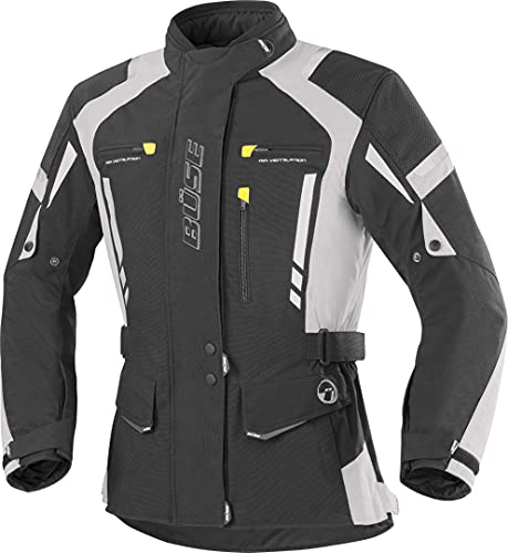 Büse Torino Pro Damen Motorrad Textiljacke 38 Schwarz/Hellgrau von Büse