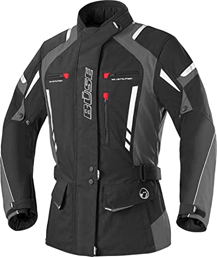 Büse Torino Pro Damen Motorrad Textiljacke 48 Schwarz/Dunkelgrau von Büse