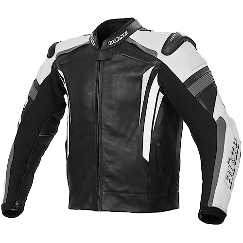 Büse Track Motorrad-Lederjacke schwarz/weiß Damen 19 von Büse