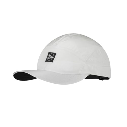 BUFF®| Kappe Speed Männlich Weiblich Erwachsene Leicht, Faltbar, Recycelte Materialien, UPF 50 Schutz, Laufen, Sport, S/M, Blanc Uni von BUFF