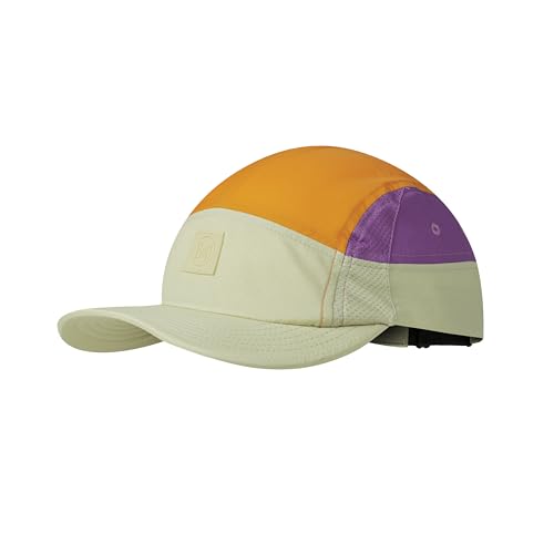 BUFF®| Kappe 5 Panel Go Männlich Weiblich Erwachsene Flexibel, UPF50, Verstellbar, Nachhaltig, Leicht, Laufen, Recycelte Materialien, Komfortabel, S/M, Orange von Buff