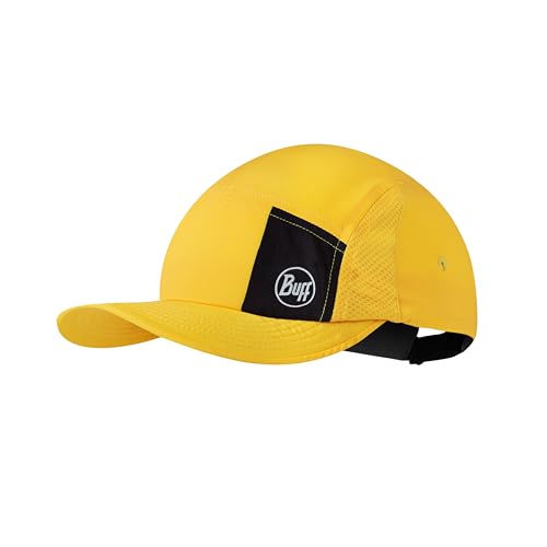 BUFF®| Kappe 5 Panel Go Männlich Weiblich Erwachsene Flexibel, UPF50, Verstellbar, Nachhaltig, Leicht, Laufen, Recycelte Materialien, Komfortabel, L/XL, Jaune von Buff