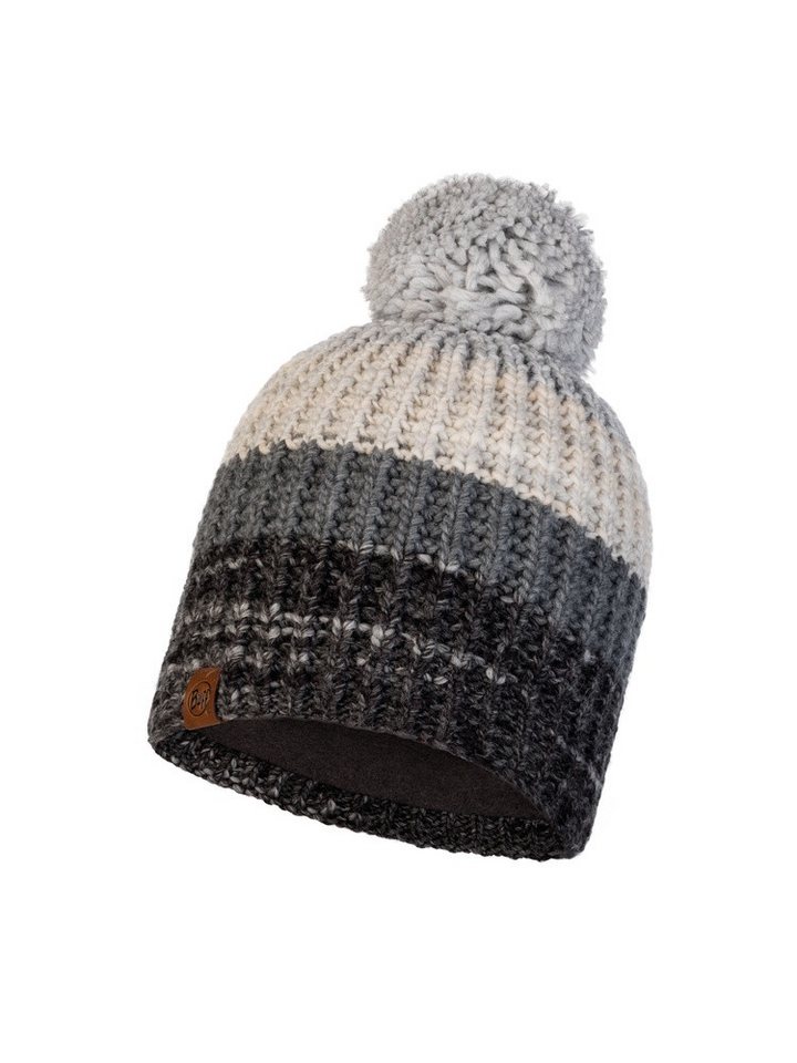 Buff Bommelmütze Mütze (Bommel) Strick & Polar Alina grau von Buff
