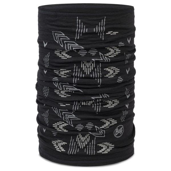 Buff - Merino Lightweight Prints - Halstuch Gr One Size schwarz von Buff