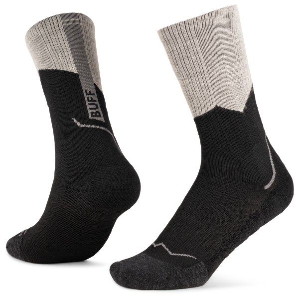 Buff - Merino MW Crew - Wandersocken Gr M - EU: 39-41 schwarz von Buff