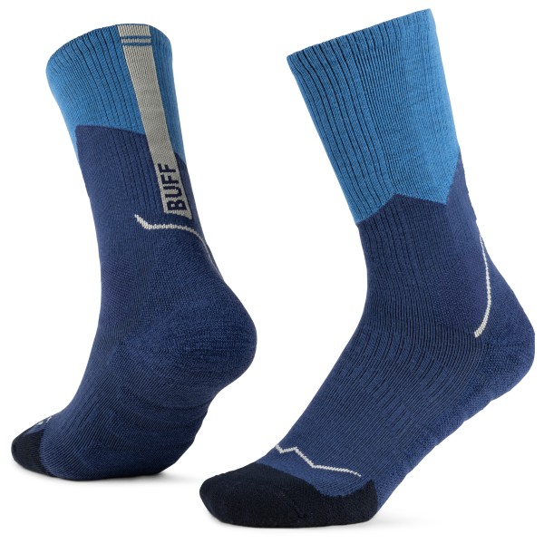 Buff - Merino MW Crew - Wandersocken Gr S - EU: 36-38 blau von Buff