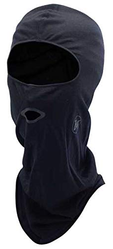 Buff Merino Wool Balaclava Schwarz, Schwarz von Buff