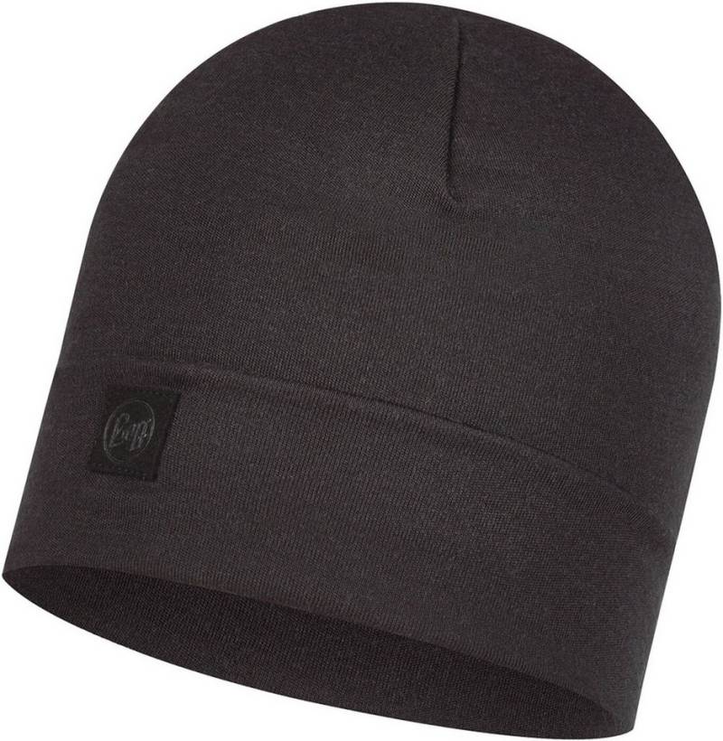 Buff Strickmütze Merino Heavyweight Beanie BLACK von Buff