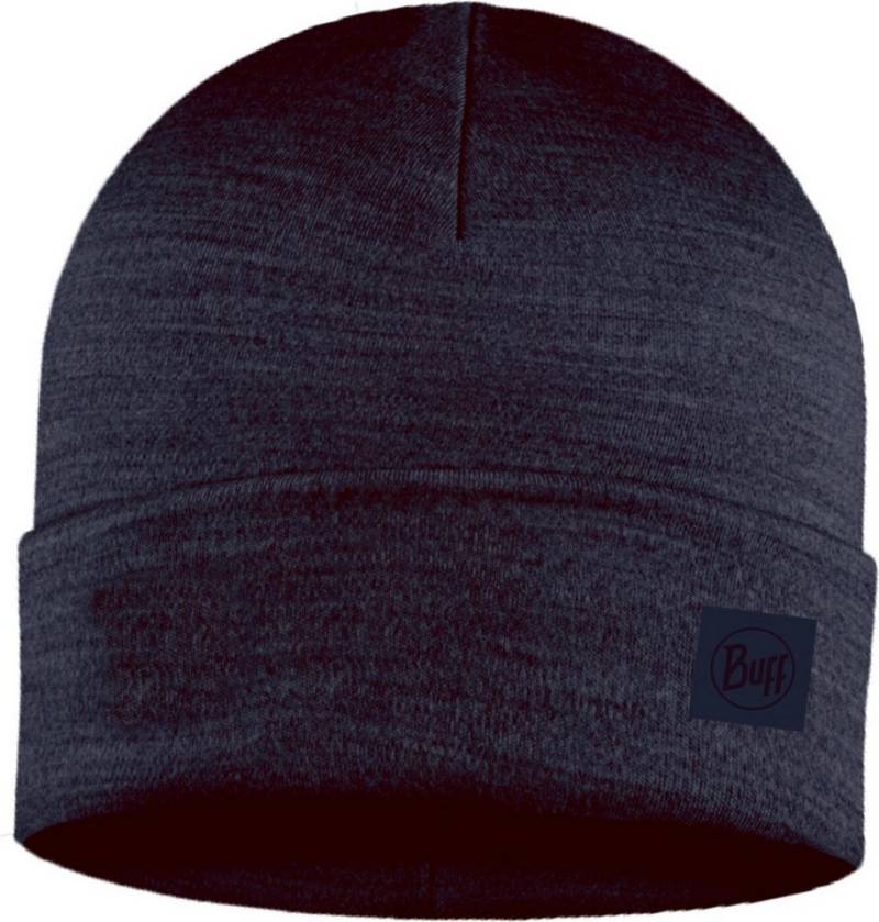 Buff Strickmütze Merino Heavyweight Beanie BLUE INDIGO von Buff