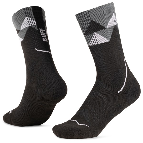 Buff - Thermonet Crew - Wandersocken Gr L - EU: 42-44 schwarz von Buff