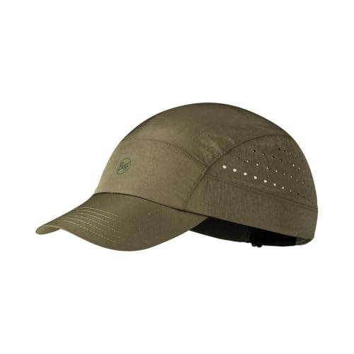 Buff Unisex Speed Cap Laufbekleidung Cap Solid Tundra Khaki - Khaki S/M von Buff