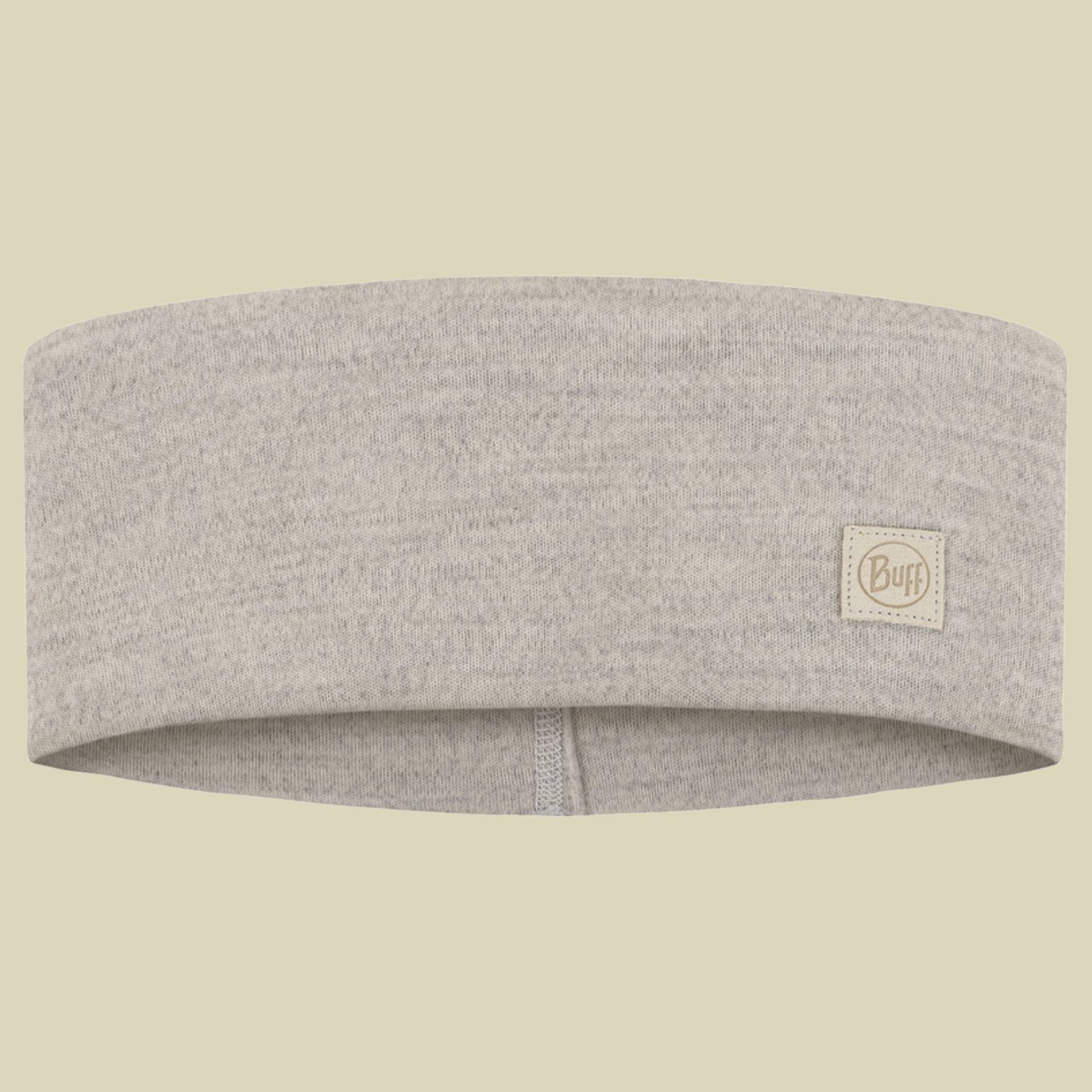 Merino Wide Headband beige one size - solid cloud von Buff