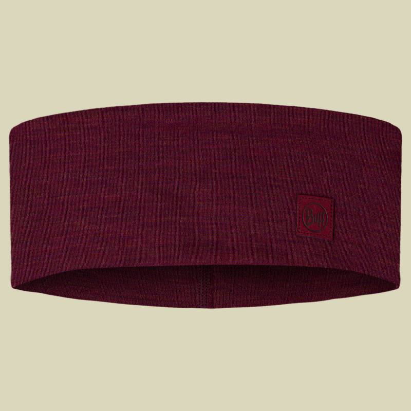 Merino Wide Headband rot one size - solid tibetan red von Buff