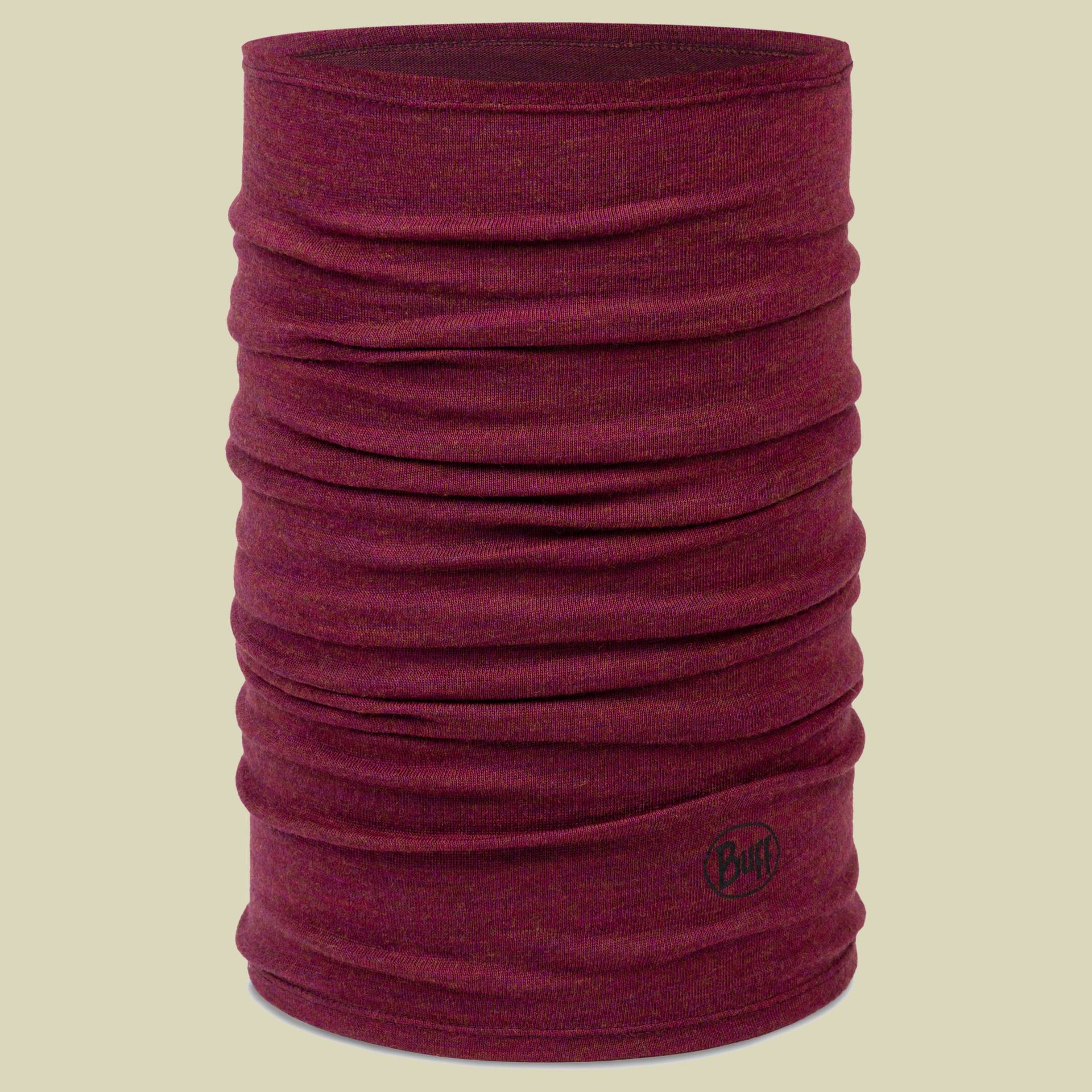 Midweight Merino Wool Neckwear rot one size - melange tibetan red von Buff