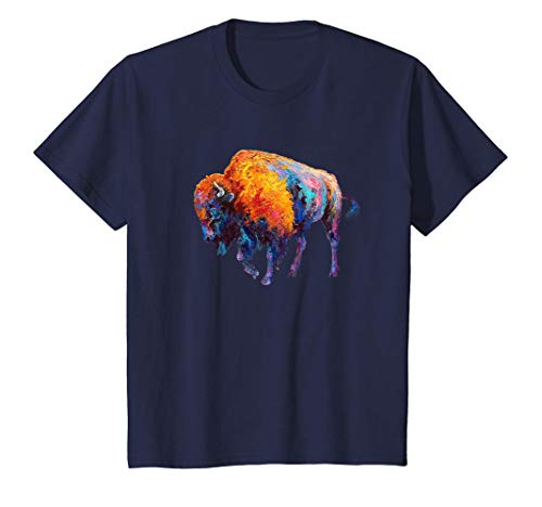 Kinder Buffalo American Bison Western Shirt Geschenk T-Shirt von Buffalo Art Paint DearPrint