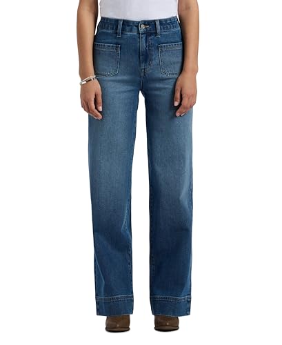 Buffalo David Bitton Damen Addie High Rise Wide Leg Jeans, Authentisch getragen, 30 von Buffalo David Bitton