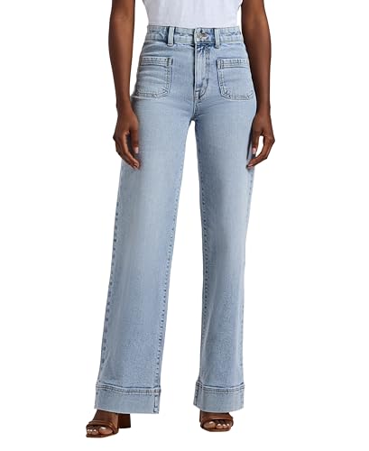 Buffalo David Bitton Damen Addie High Rise Wide Leg Jeans, gebleicht, 30 von Buffalo David Bitton