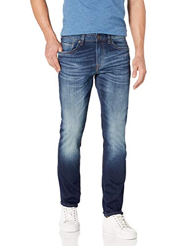 Buffalo David Bitton Herren Ash Slim Denim Jeans, Helles mittleres Indigo, 38W / 30L von Buffalo David Bitton