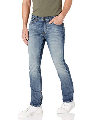 Buffalo David Bitton Herren Slim Ash Jeans, Indigo Spülmittel, 40W / 32L von Buffalo David Bitton