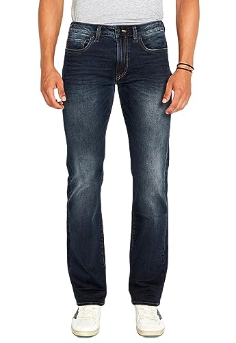 Buffalo David Bitton Herren Men's Driven Relaxed Denim Jeans, Indigo, 34W / 32L von Buffalo David Bitton