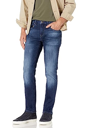 Buffalo David Bitton Herren Slim Ash Jeans, Sanded and Faded Indigo, 33W / 32L Buffalo David Bitton Herren Slim Ash Jeans, Sanded and Faded Indigo, 33W / 32L von Buffalo David Bitton