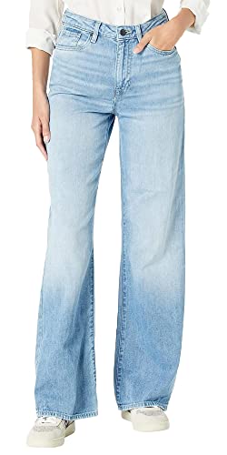 Buffalo David Bitton Women's Addie High Rise Wide Leg Jeans, Creased and Sanded, 30 von Buffalo David Bitton