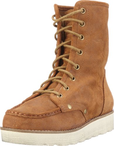 Buffalo London 411-1304 Thunder Leather 124260, Damen Stiefel, Braun (TAN 77), EU 40 von Buffalo London