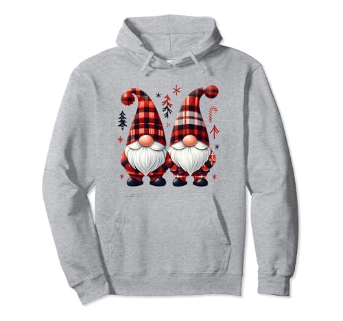 Weihnachtswichtel für Männer, Frauen, Kinder, Kleinkinder, lustiger Urlaub Pullover Hoodie von Buffalo Plaid Gnomes Christmas Apparel Co.