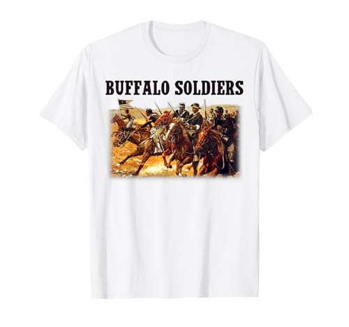 Buffalo Soldiers Afroamerikanische Geschichte für Männer und Frauen. T-Shirt von Buffalo Soldiers African American History
