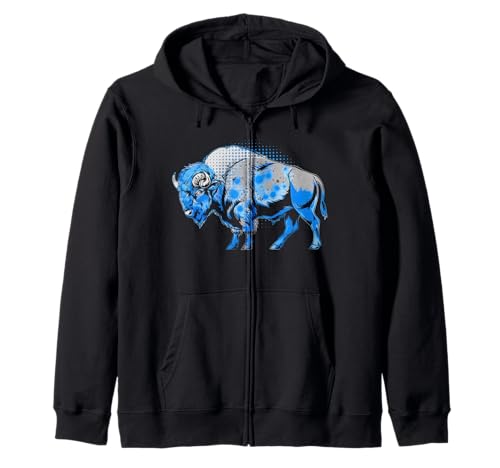 Buffalo Tshirt Männer Frauen New York Buffalo Bison Retro Kapuzenjacke von Buffalo TShirt Männer Frauen Buffalo Liebhaber