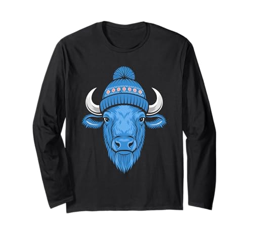 Buffalo Tshirt Männer Frauen New York Buffalo Bison Retro Langarmshirt von Buffalo TShirt Männer Frauen Buffalo Liebhaber