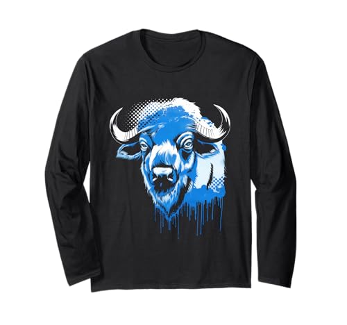 Buffalo Tshirt Männer Frauen New York Buffalo Bison Retro Langarmshirt von Buffalo TShirt Männer Frauen Buffalo Liebhaber