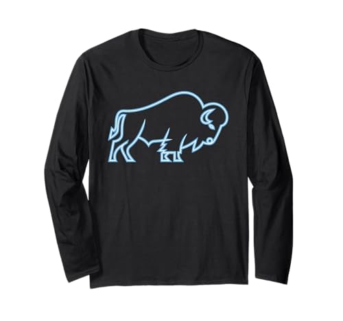 Buffalo Tshirt Männer Frauen New York Buffalo Bison Retro Langarmshirt von Buffalo TShirt Männer Frauen Buffalo Liebhaber
