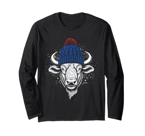 Buffalo Tshirt Männer Frauen New York Buffalo Bison Retro Langarmshirt von Buffalo TShirt Männer Frauen Buffalo Liebhaber