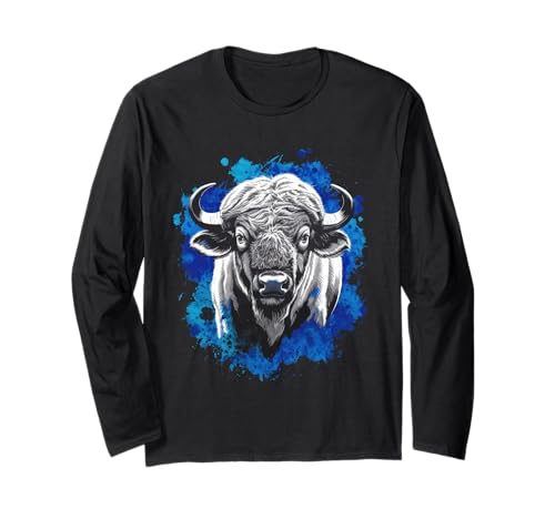 Buffalo Tshirt Männer Frauen New York Buffalo Bison Retro Langarmshirt von Buffalo TShirt Männer Frauen Buffalo Liebhaber