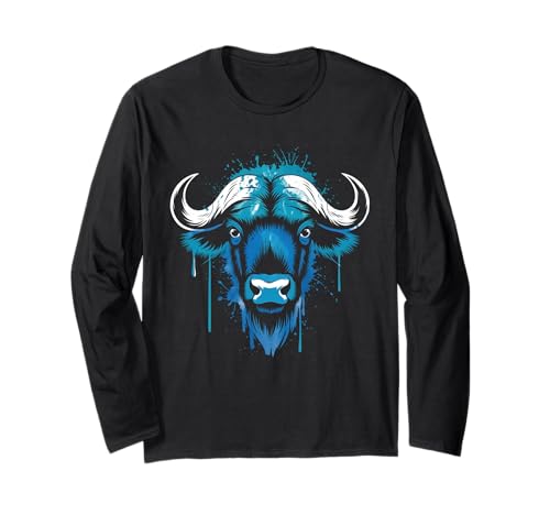 Buffalo Tshirt Männer Frauen New York Buffalo Bison Retro Langarmshirt von Buffalo TShirt Männer Frauen Buffalo Liebhaber